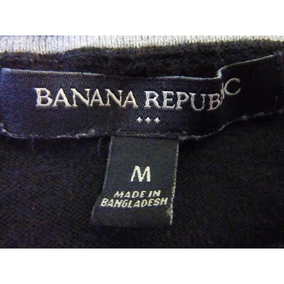 Banana Republic Lightweight Black Sweater Top Medium - Picture 4 of 5